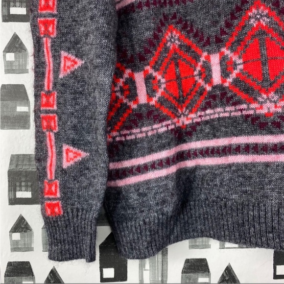 J.Crew patterned crewneck wool sweater - Picture 2 of 6